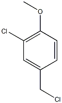1-メトキシ-2-クロロ-4-(クロロメチル)ベンゼン 化学構造式