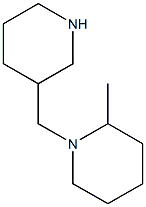 2-methyl-1-(piperidin-3-ylmethyl)piperidine Structure