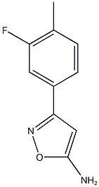 3-(3-fluoro-4-methylphenyl)-1,2-oxazol-5-amine Struktur