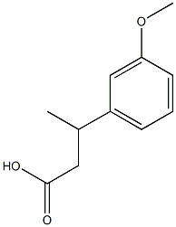 3-(3-methoxyphenyl)butanoic acid Struktur