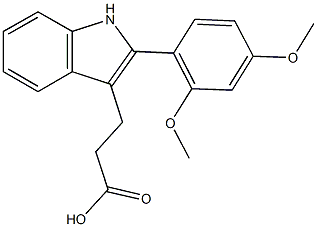 3-[2-(2,4-dimethoxyphenyl)-1H-indol-3-yl]propanoic acid|