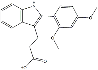  3-[2-(2,4-dimethoxyphenyl)-1H-indol-3-yl]propanoic acid