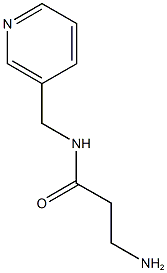 3-amino-N-(pyridin-3-ylmethyl)propanamide Structure
