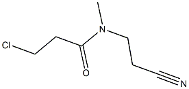 3-chloro-N-(2-cyanoethyl)-N-methylpropanamide