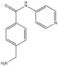 4-(aminomethyl)-N-pyridin-4-ylbenzamide 结构式