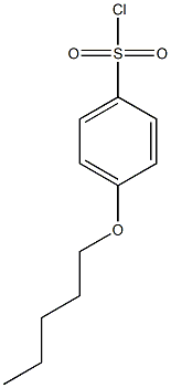 4-(pentyloxy)benzene-1-sulfonyl chloride 化学構造式