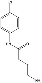 4-amino-N-(4-chlorophenyl)butanamide,,结构式