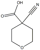 4-cyanooxane-4-carboxylic acid Struktur