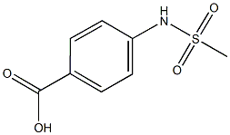 4-methanesulfonamidobenzoic acid 结构式
