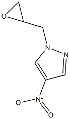 4-nitro-1-(oxiran-2-ylmethyl)-1H-pyrazole,,结构式