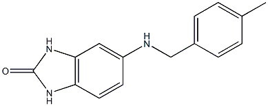 5-{[(4-methylphenyl)methyl]amino}-2,3-dihydro-1H-1,3-benzodiazol-2-one 结构式