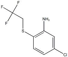 5-chloro-2-[(2,2,2-trifluoroethyl)sulfanyl]aniline Structure