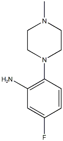 5-fluoro-2-(4-methylpiperazin-1-yl)aniline 结构式