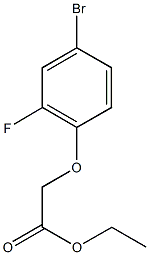 ethyl 2-(4-bromo-2-fluorophenoxy)acetate Struktur