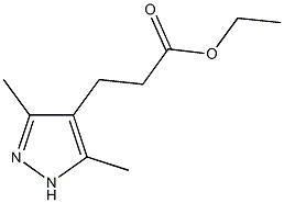 ethyl 3-(3,5-dimethyl-1H-pyrazol-4-yl)propanoate Struktur