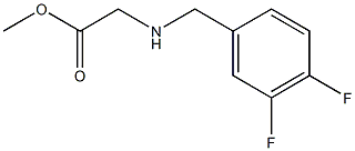 methyl 2-{[(3,4-difluorophenyl)methyl]amino}acetate Struktur