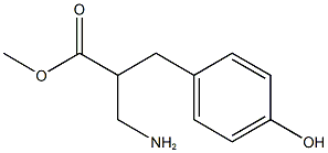 methyl 3-amino-2-[(4-hydroxyphenyl)methyl]propanoate,,结构式