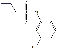 N-(3-hydroxyphenyl)propane-1-sulfonamide Structure