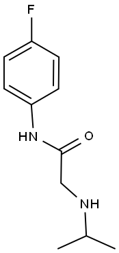 N-(4-fluorophenyl)-2-(propan-2-ylamino)acetamide Structure