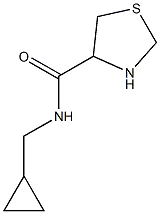 N-(cyclopropylmethyl)-1,3-thiazolidine-4-carboxamide 结构式