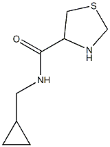 N-(cyclopropylmethyl)-1,3-thiazolidine-4-carboxamide Struktur