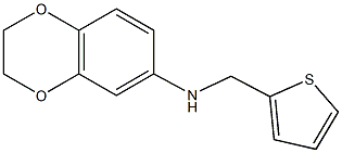 N-(thiophen-2-ylmethyl)-2,3-dihydro-1,4-benzodioxin-6-amine 结构式