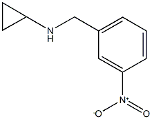 N-[(3-nitrophenyl)methyl]cyclopropanamine 化学構造式