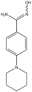 N'-hydroxy-4-(piperidin-1-yl)benzene-1-carboximidamide Struktur