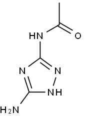 N-(5-amino-1H-1,2,4-triazol-3-yl)acetamide Struktur