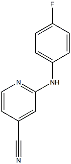 2-(4-Fluorophenylamino)pyridine-4-carbonitrile 结构式