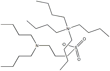 Tetrabutylammonium 3-(di-n-butylamino)propane sulfonate 化学構造式