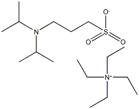 Tetraethylammonium 3-(diisopropylamino)propane-1-sulfonate 化学構造式