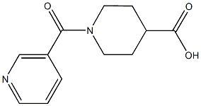 1-(3-Pyridinylcarbonyl)-4-piperidine-carboxylic acid Structure