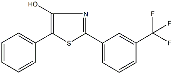 4-Hydroxy-5-phenyl-2-[3-(trifluoromethyl)phenyl]-1,3-thiazole Struktur