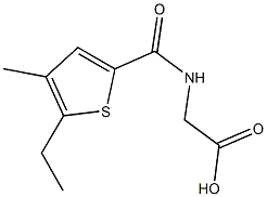 {[(5-ETHYL-4-METHYLTHIEN-2-YL)CARBONYL]AMINO}ACETIC ACID Structure