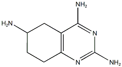 5,6,7,8-TETRAHYDROQUINAZOLINE-2,4,6-TRIAMINE 结构式
