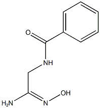 N-[2-AMINO-2-(HYDROXYIMINO)ETHYL]BENZAMIDE 结构式