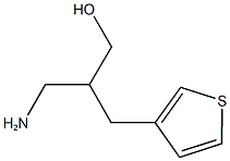 3-AMINO-2-(THIEN-3-YLMETHYL)PROPAN-1-OL 结构式