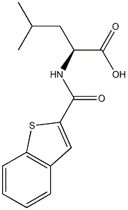 (2S)-2-[(1-BENZOTHIEN-2-YLCARBONYL)AMINO]-4-METHYLPENTANOIC ACID,,结构式