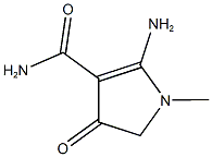 2-AMINO-1-METHYL-4-OXO-4,5-DIHYDRO-1H-PYRROLE-3-CARBOXAMIDE 结构式