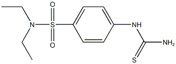 4-[(AMINOCARBONOTHIOYL)AMINO]-N,N-DIETHYLBENZENESULFONAMIDE Structure