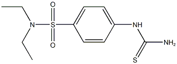 4-[(AMINOCARBONOTHIOYL)AMINO]-N,N-DIETHYLBENZENESULFONAMIDE,,结构式