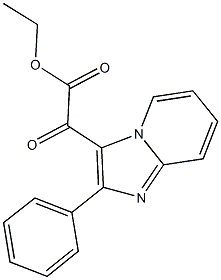 ETHYL OXO(2-PHENYLIMIDAZO[1,2-A]PYRIDIN-3-YL)ACETATE,,结构式