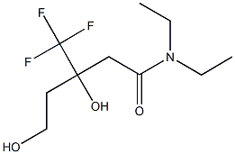 N,N-DIETHYL-3,5-DIHYDROXY-3-(TRIFLUOROMETHYL)PENTANAMIDE,,结构式