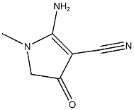 2-AMINO-1-METHYL-4-OXO-4,5-DIHYDRO-1H-PYRROLE-3-CARBONITRILE Structure