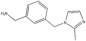 1-{3-[(2-METHYL-1H-IMIDAZOL-1-YL)METHYL]PHENYL}METHANAMINE Structure