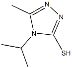 4-异丙基-5-甲基-4H-1,2,4-三唑-3-硫醇, , 结构式