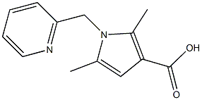 2,5-DIMETHYL-1-(PYRIDIN-2-YLMETHYL)-1H-PYRROLE-3-CARBOXYLIC ACID 结构式