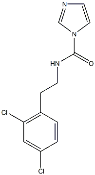 N-[2-(2,4-dichlorophenyl)ethyl]-1H-imidazole-1-carboxamide,,结构式