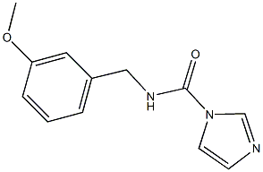 N-(3-methoxybenzyl)-1H-imidazole-1-carboxamide 结构式